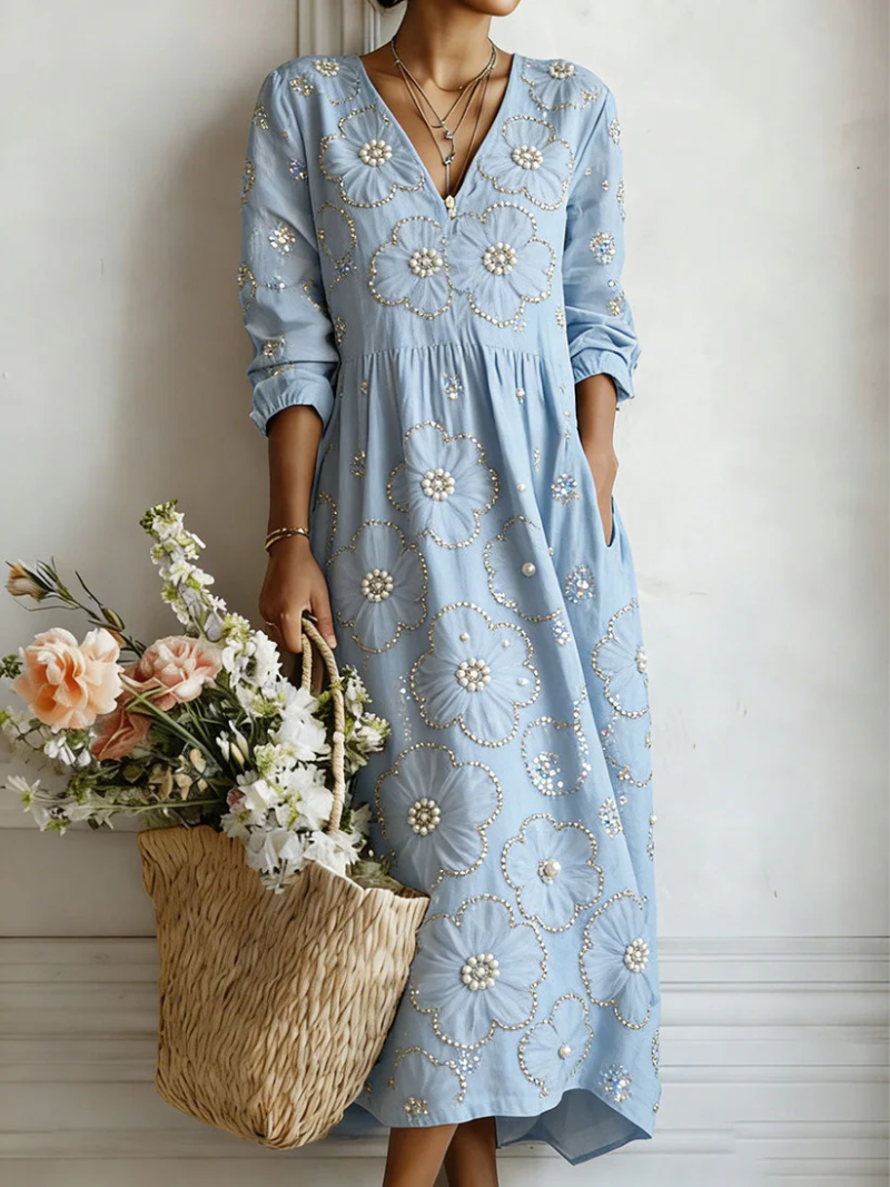 Lena - Elegant blomsterkjole