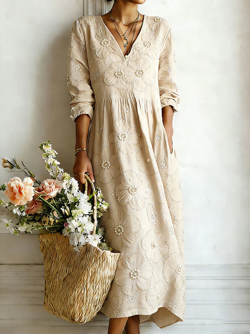 Lena - Elegant blomsterkjole