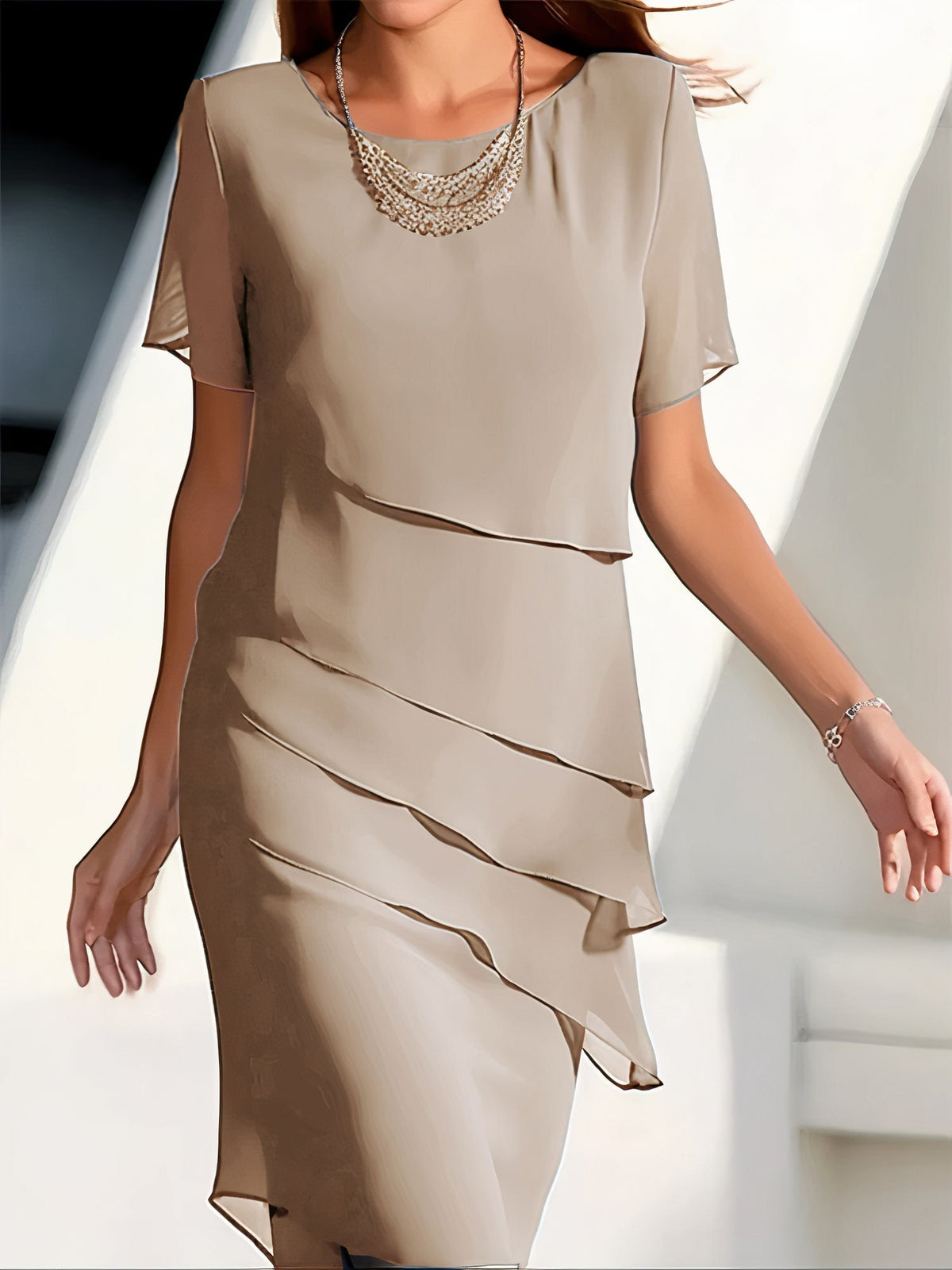 Louise - Elegant plisseret kjole
