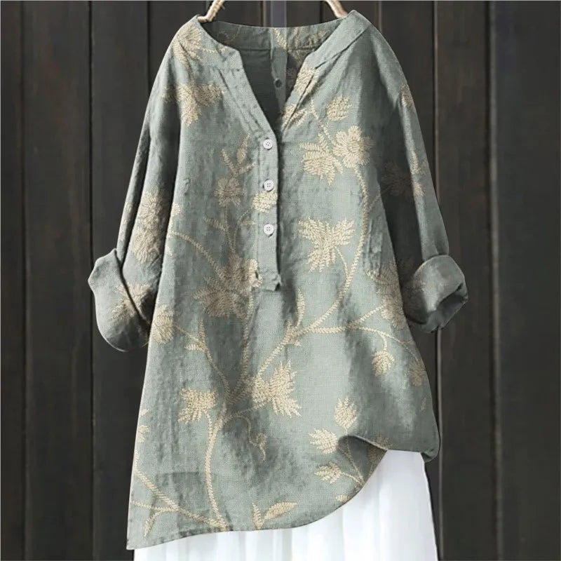 Daniela - Elegant blomstret bluse