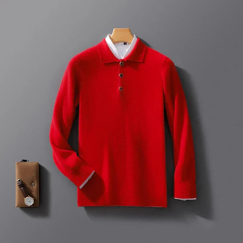 Belford - Elegant poloshirt i kashmir