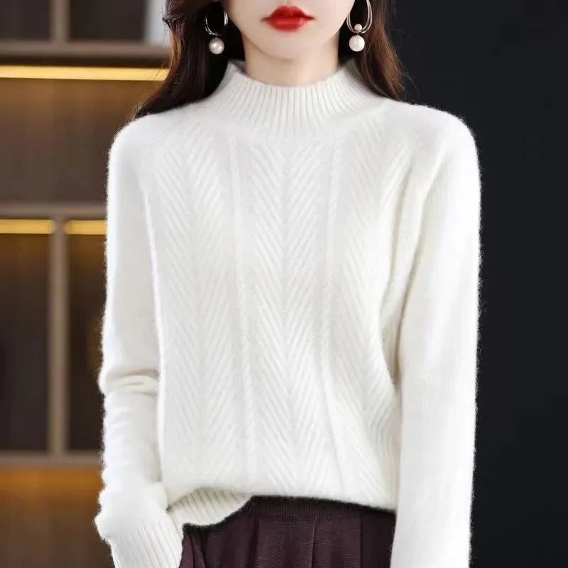 Isolde - Struktureret cashmere-striktrøje