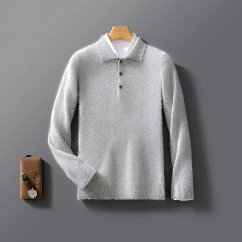 Belford - Elegant poloshirt i kashmir