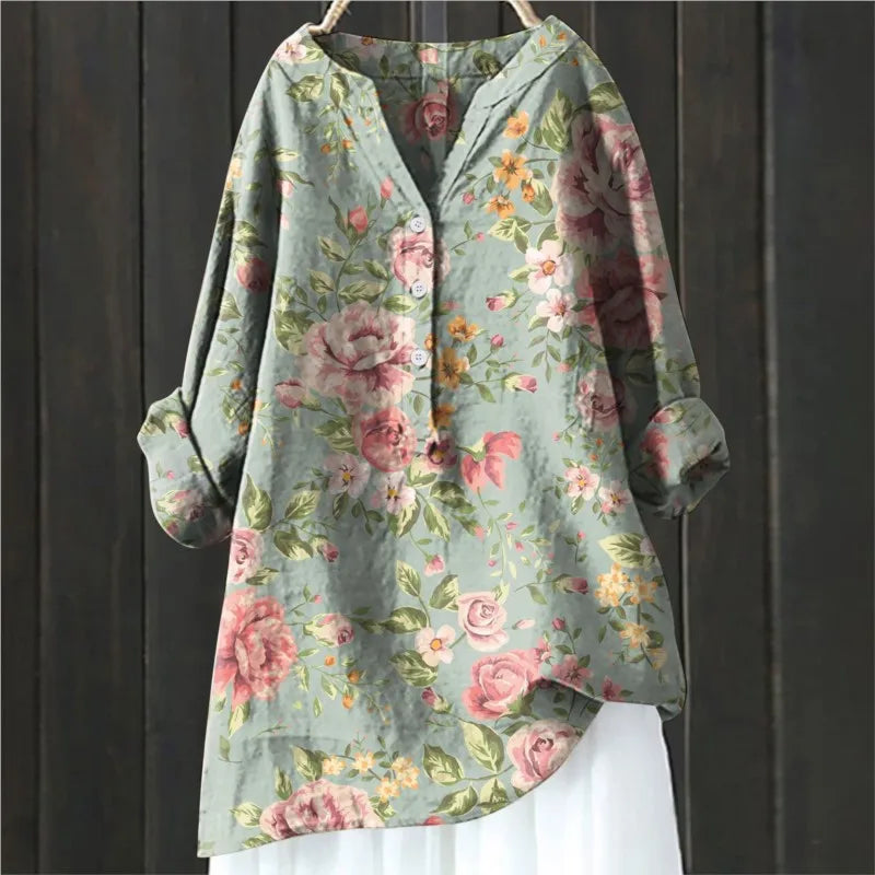 Daniela - Elegant blomstret bluse