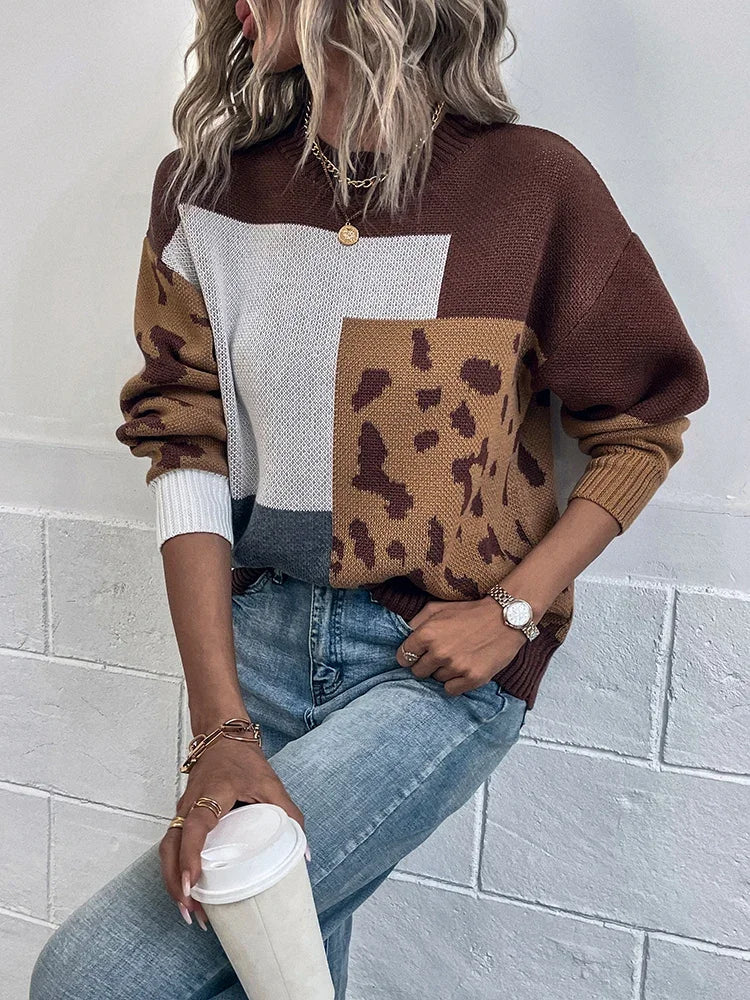 Taliyah - Afslappet striktrøje med markant design