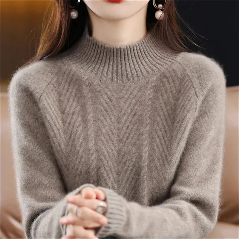 Isolde - Struktureret cashmere-striktrøje