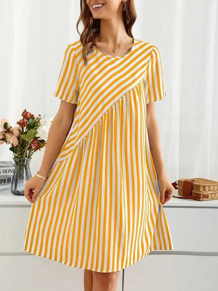 Clara - Stribet sommerkjole