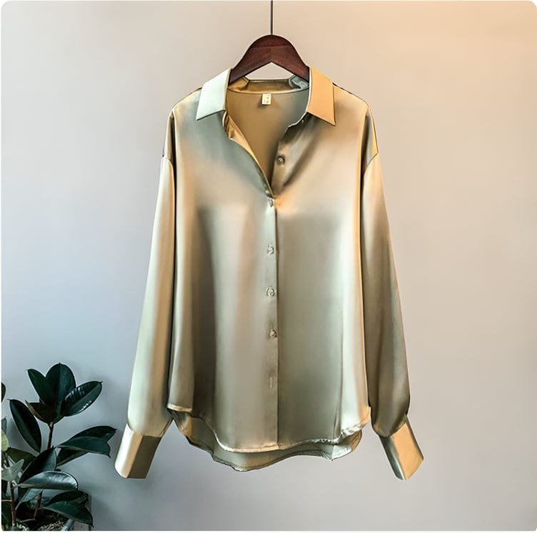 Margot - Elegant satinbluse