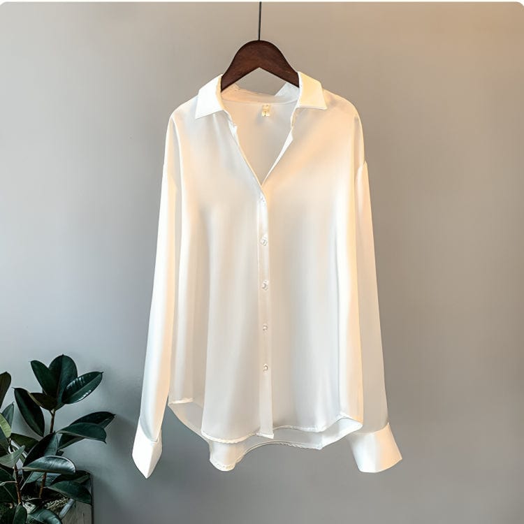 Margot - Elegant satinbluse
