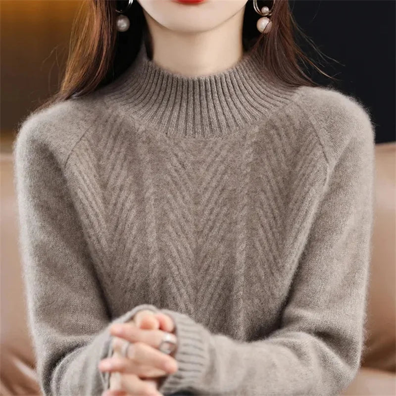Isolde - Struktureret cashmere-striktrøje