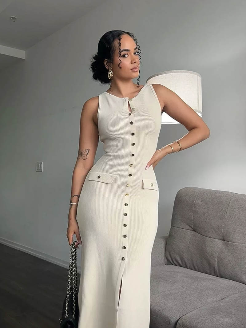 Noella - Elegant flydende kjole
