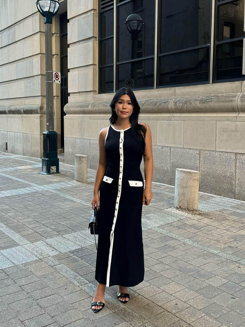 Noella - Elegant flydende kjole