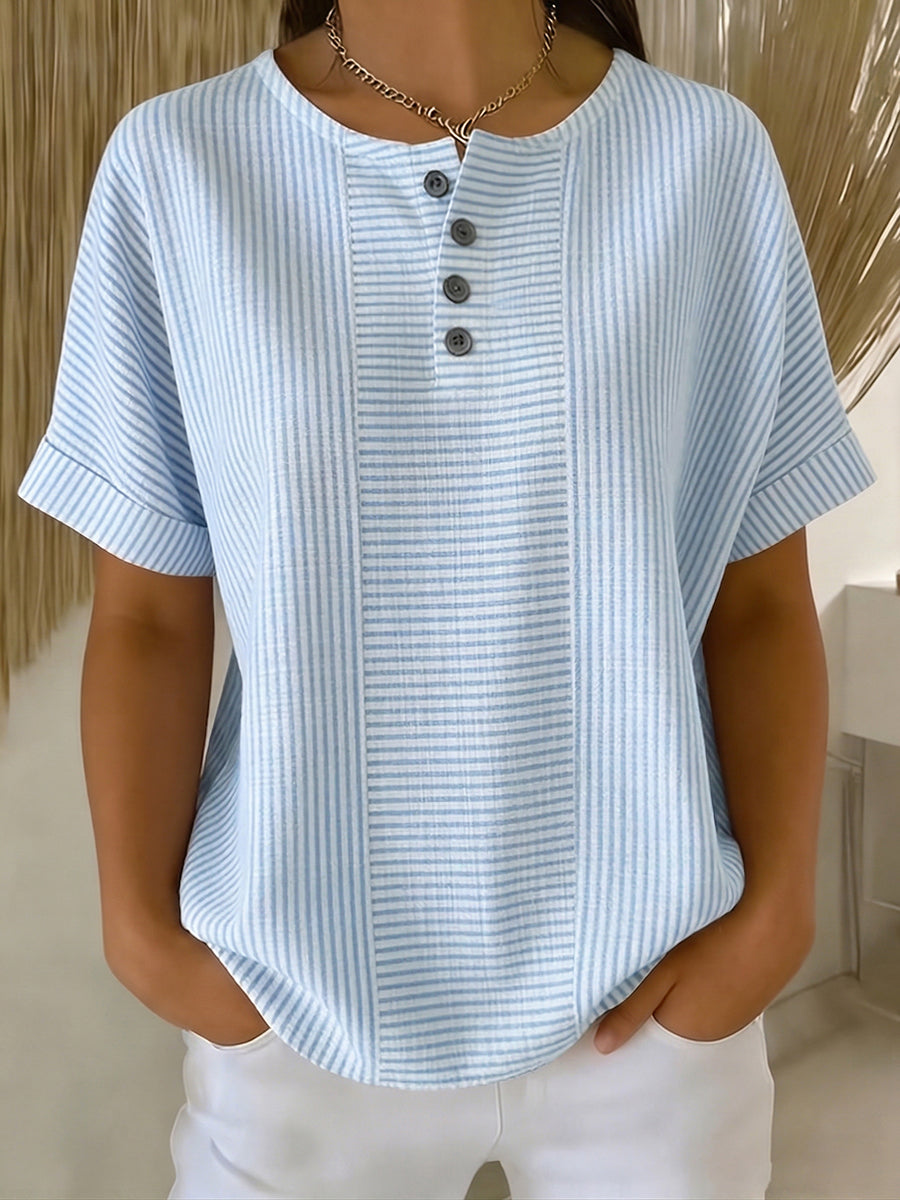 Lucia - Komfortabel kunstnerisk bluse