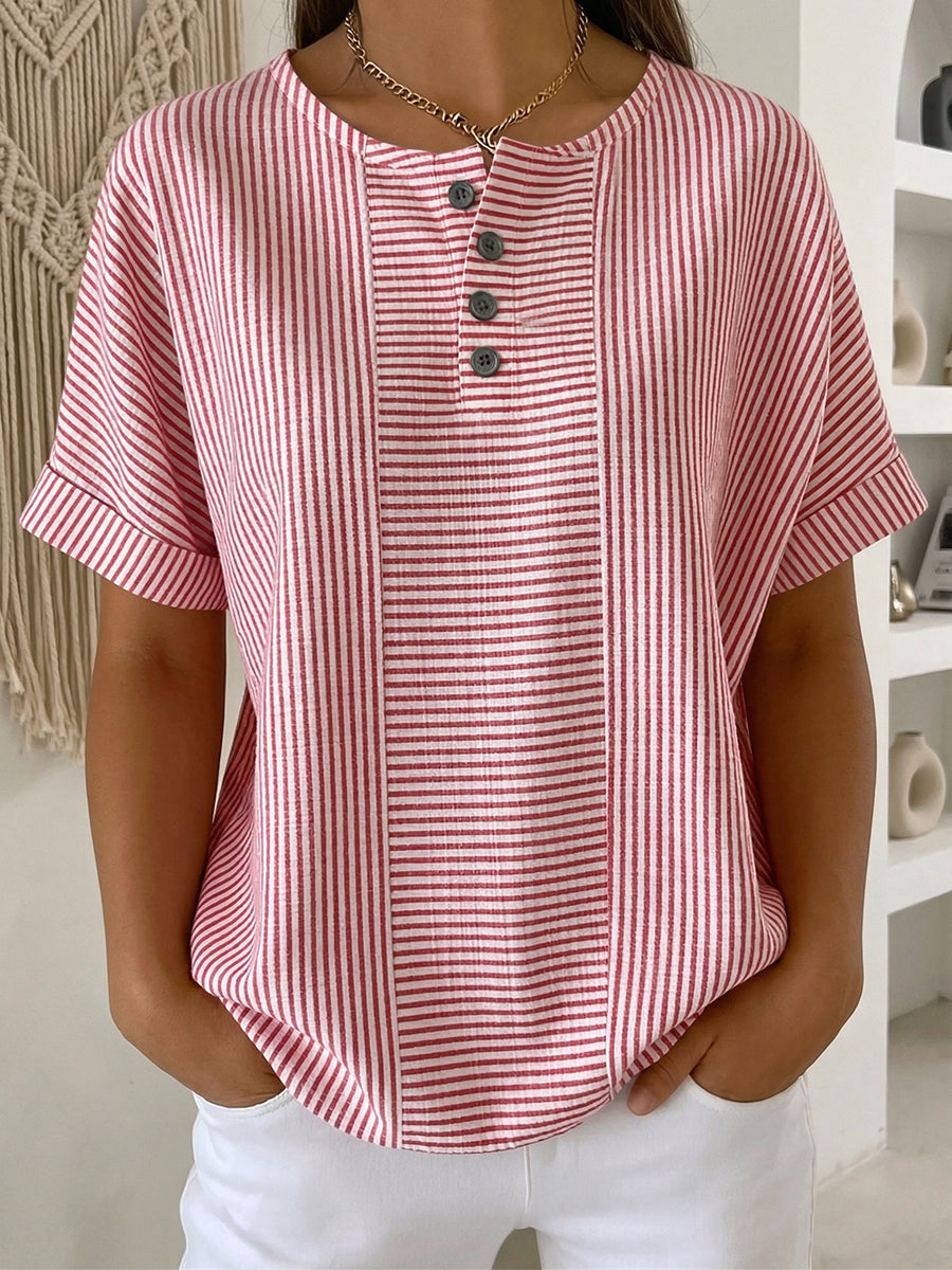Lucia - Komfortabel kunstnerisk bluse