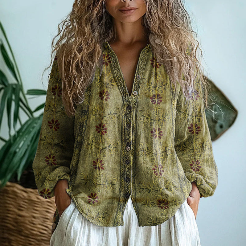 Brianna - Elegant vintagebluse