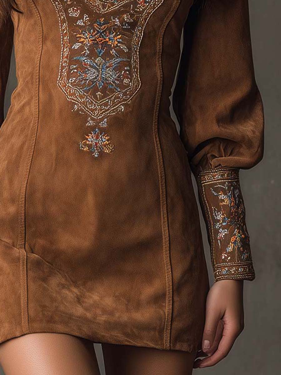 Lunori - Elegant vintage minikjole