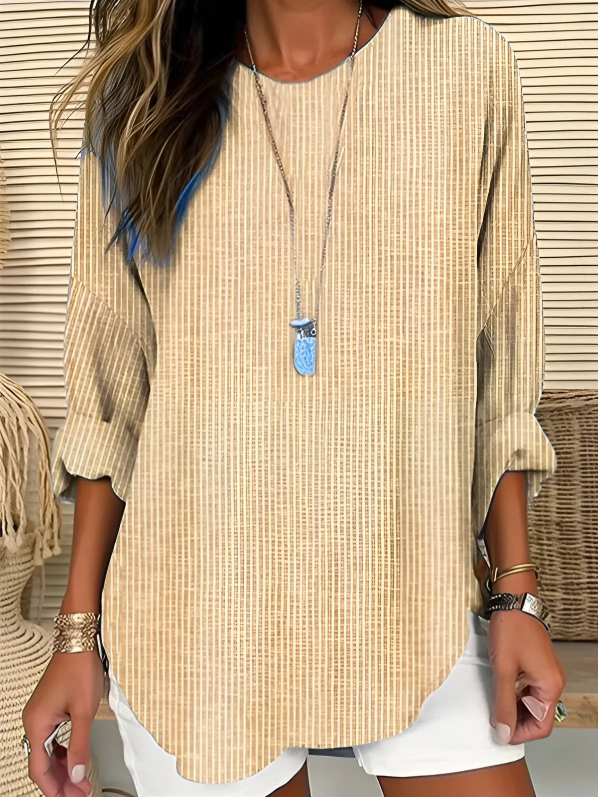 Rhea - Elegant afslappet skjortebluse