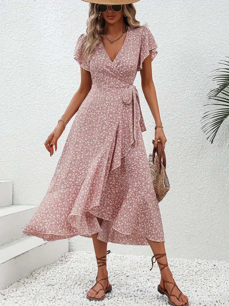 Miriam - Elegant blomstret kjole