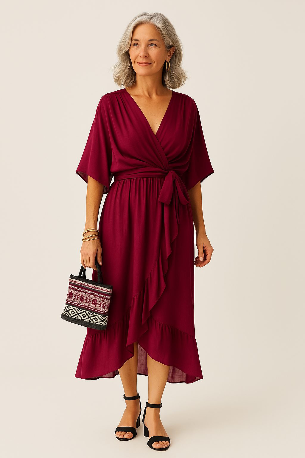 Charlotte - Elegant flydende kjole