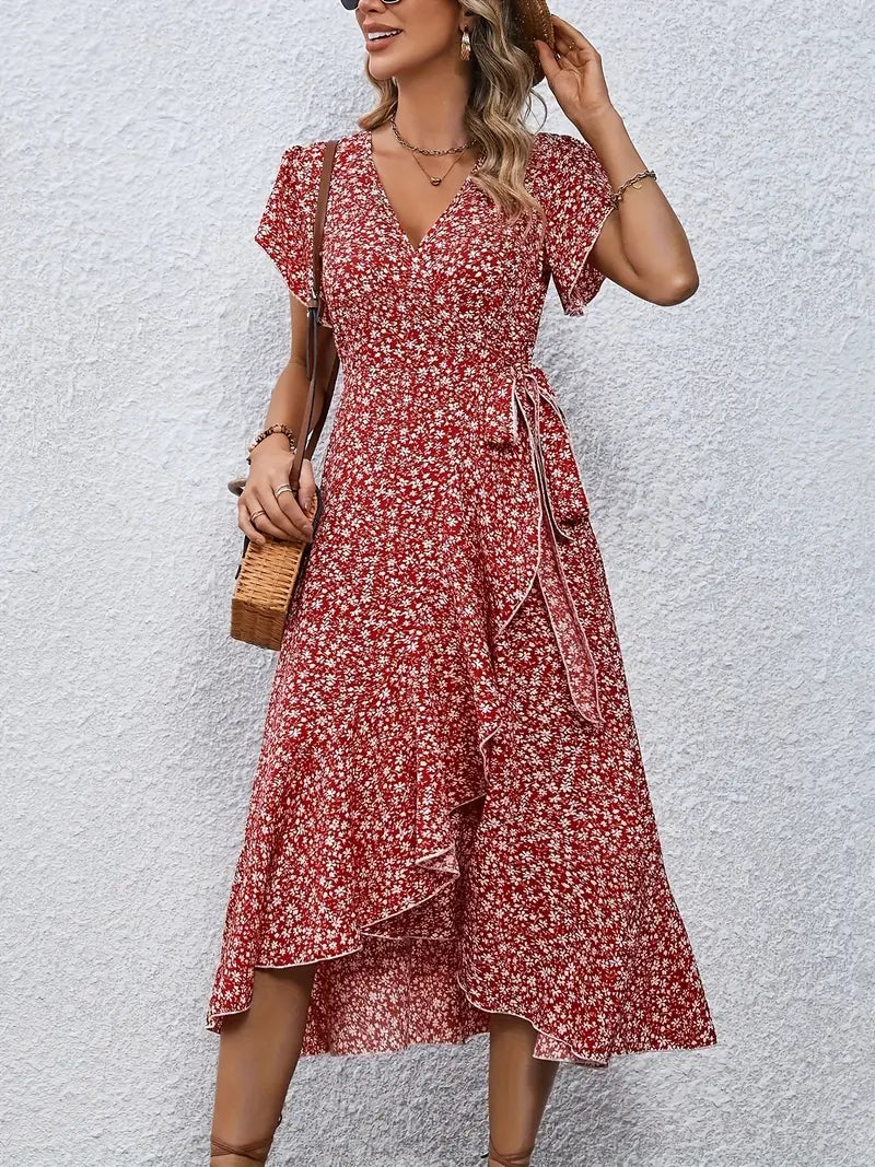 Miriam - Elegant blomstret kjole