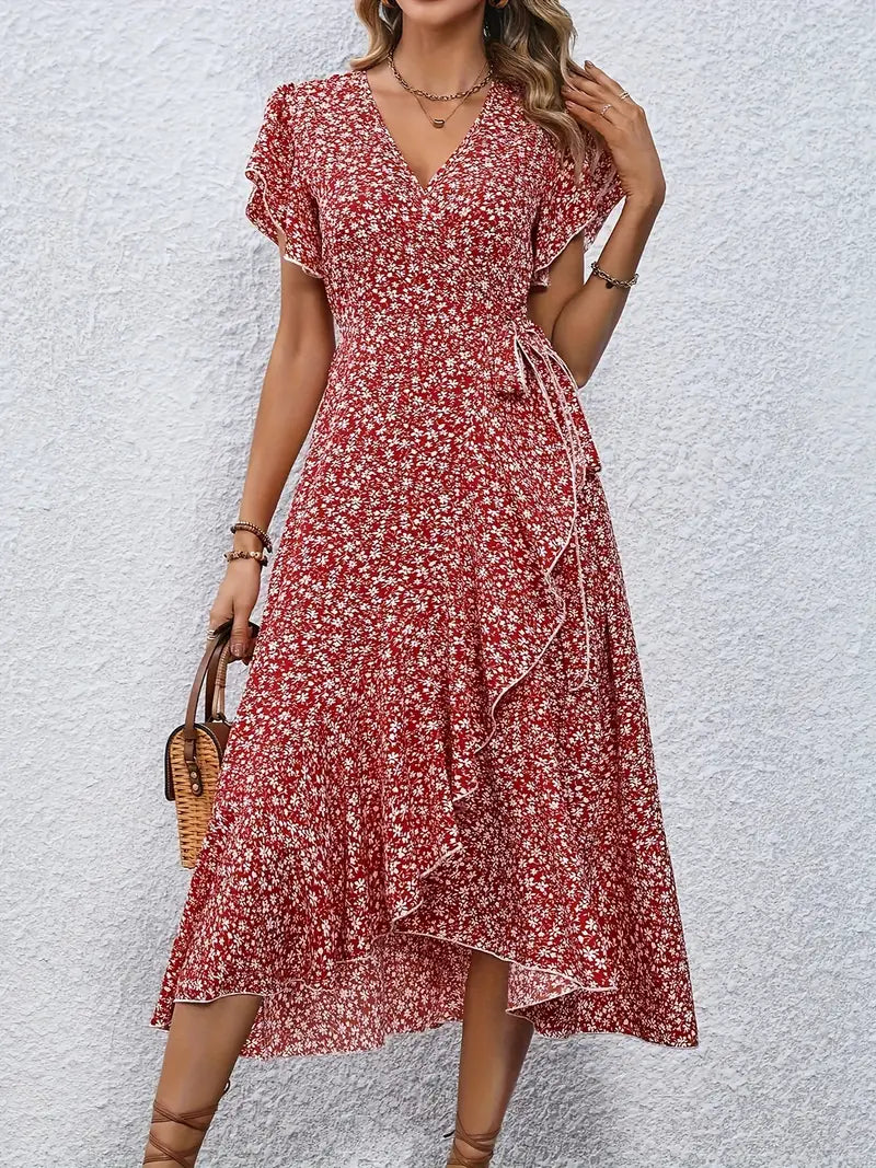 Miriam - Elegant blomstret kjole
