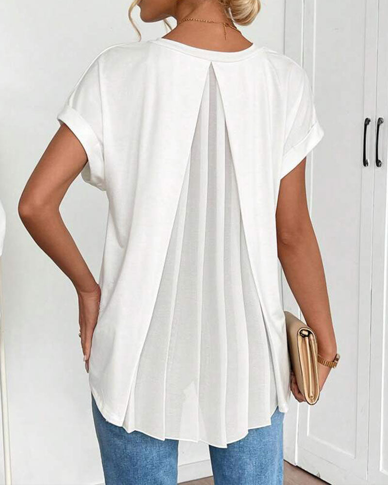 Estella - Afslappet patchwork-T-shirt