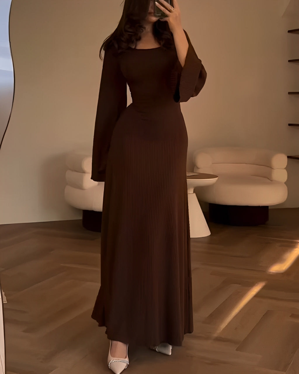 Gabriella - Elegant lang kjole