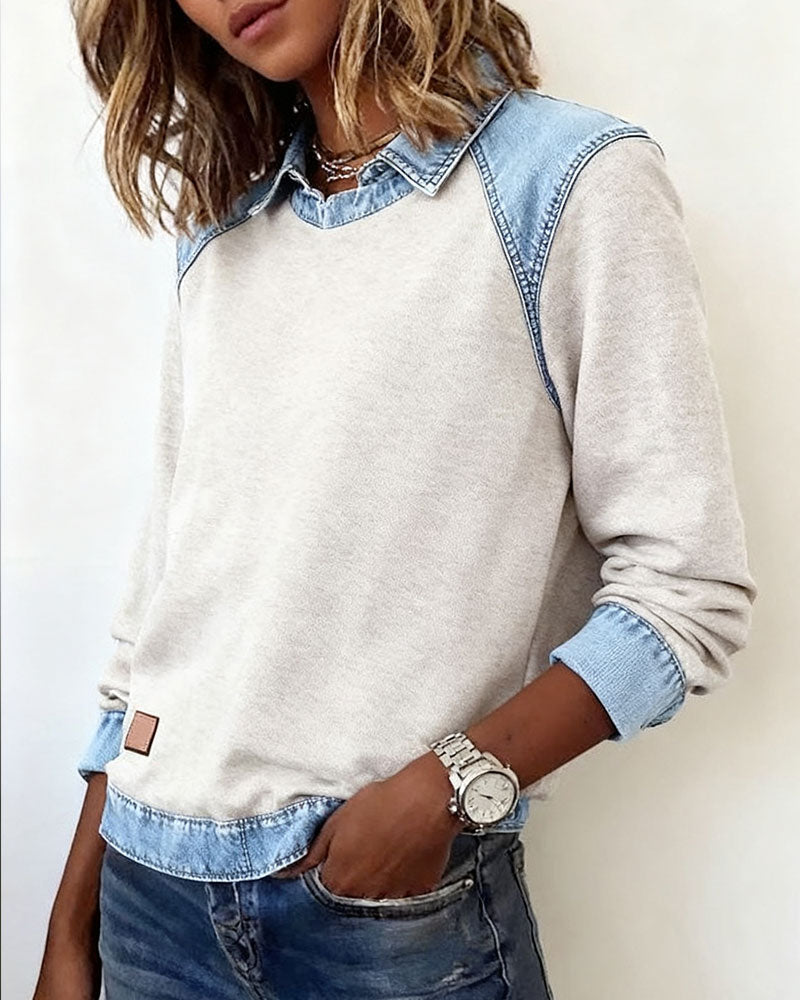 Lina - Moderne broderet bluse