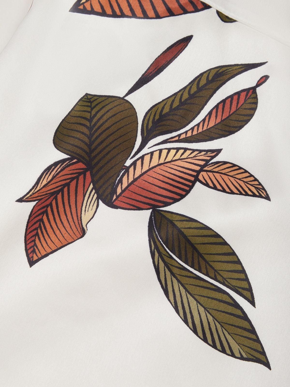Harper - Elegant botanisk wrapkjole