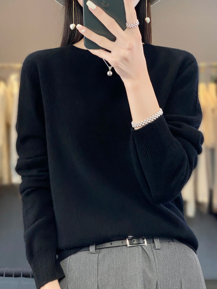 Anette - Varm cashmere-striktrøje