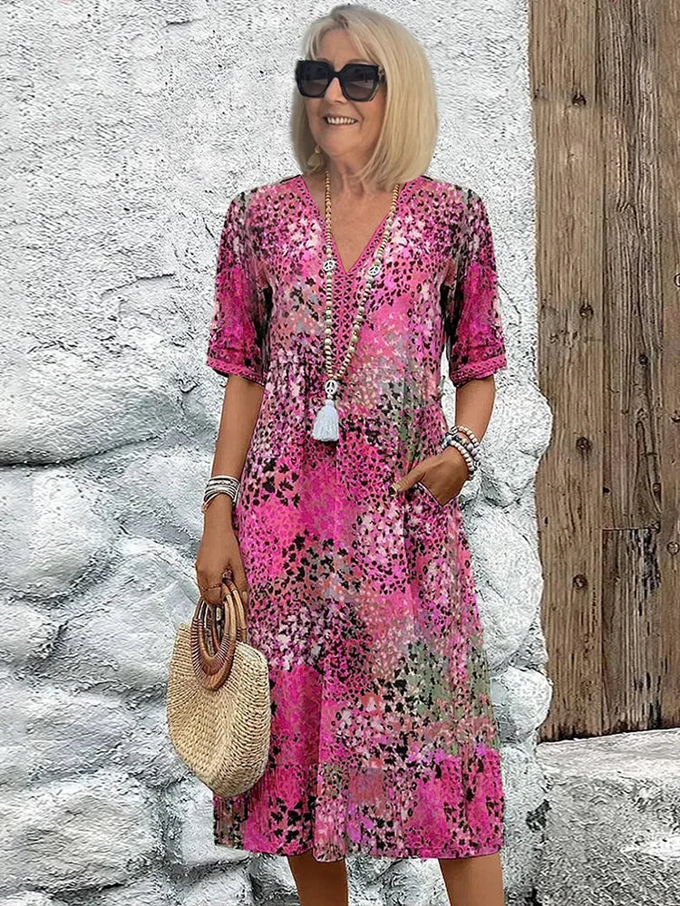 Lina - Strålende Midikjole