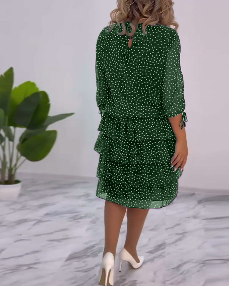 Blanche - Elegant prikket kjole