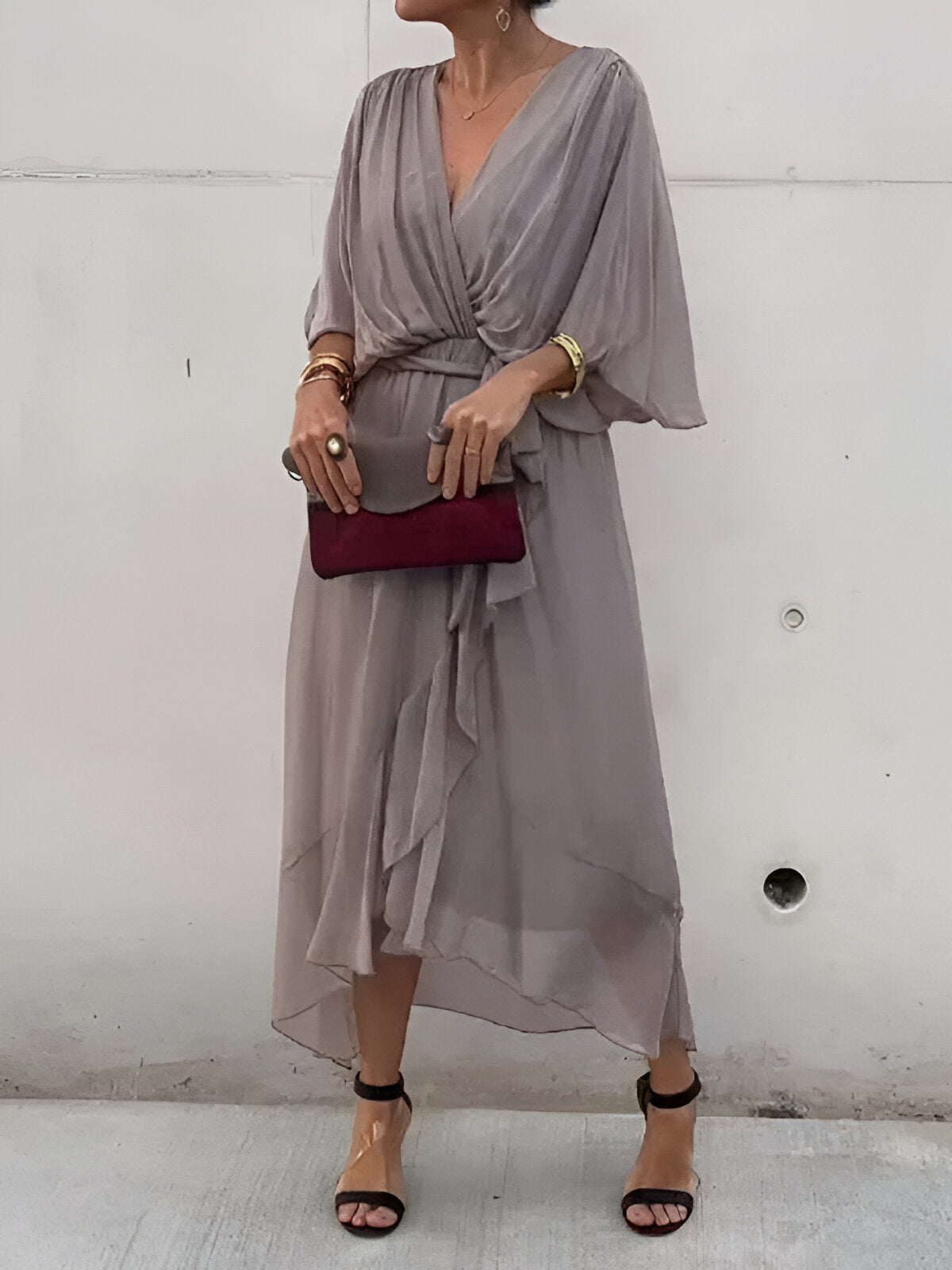 Monica - Elegant flydende kjole