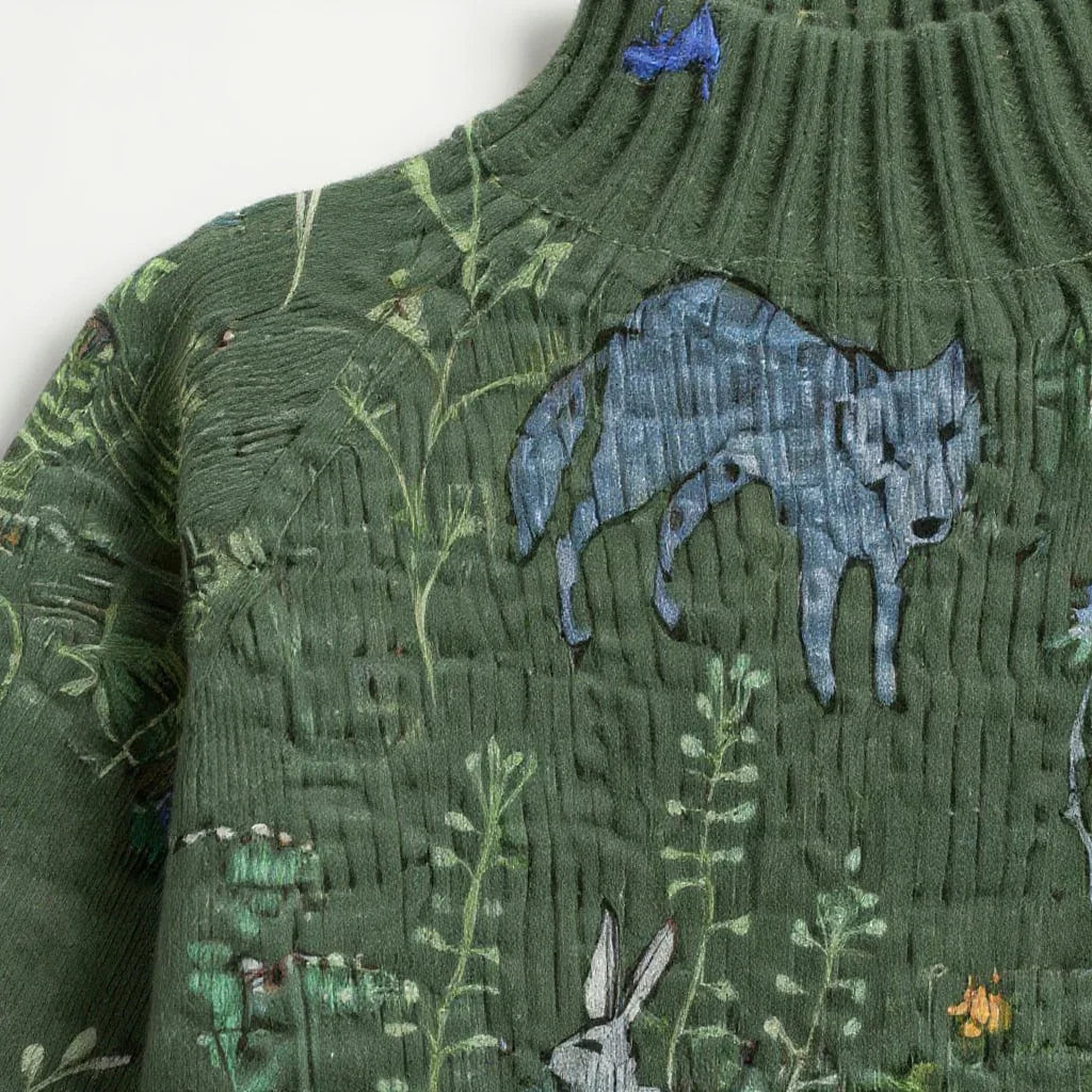HANA - Kunstnerisk Strikket Sweater