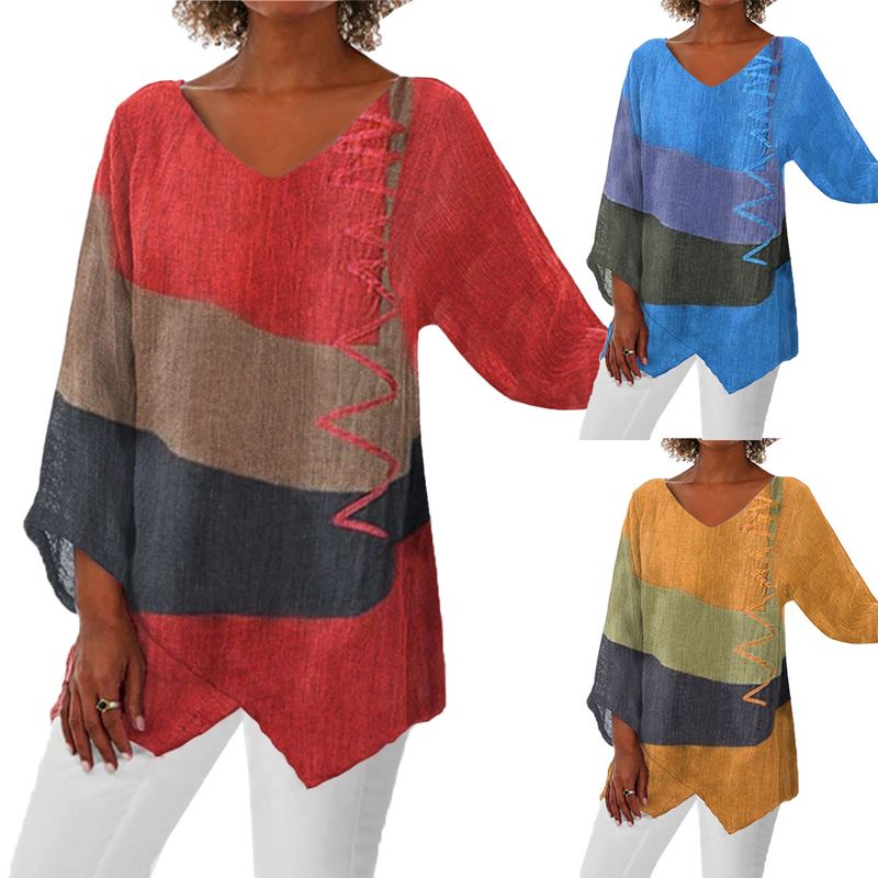 Elayne - Elegant bluse med print