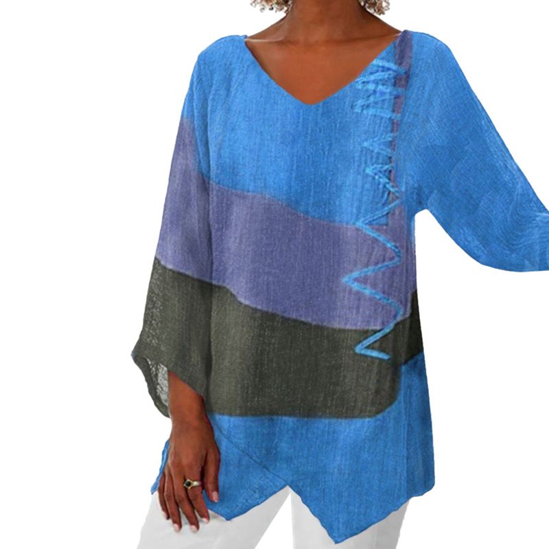 Elayne - Elegant bluse med print