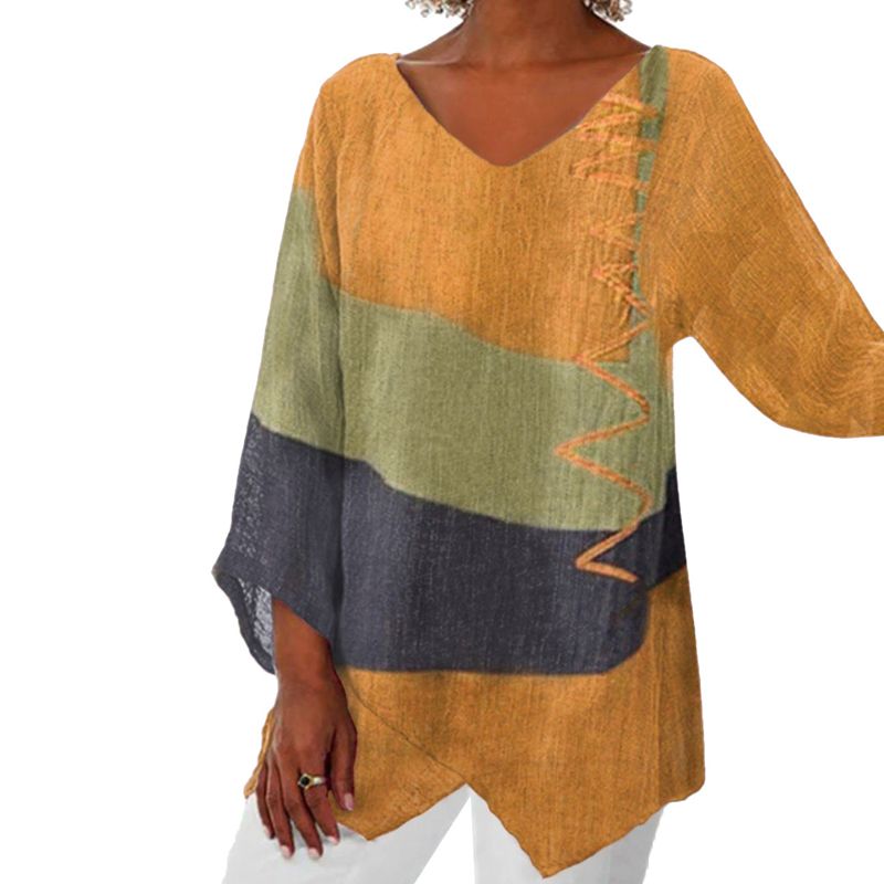 Elayne - Elegant bluse med print