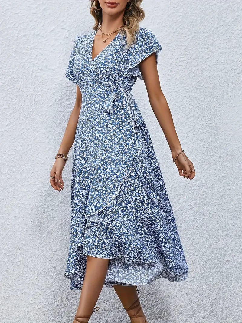Miriam - Elegant blomstret kjole