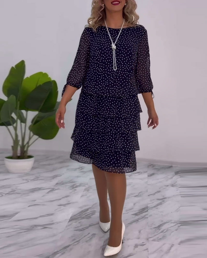 Blanche - Elegant prikket kjole