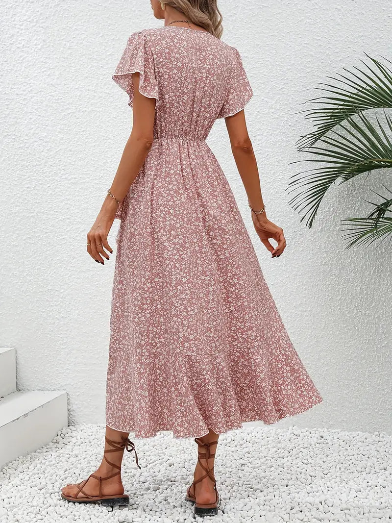 Miriam - Elegant blomstret kjole