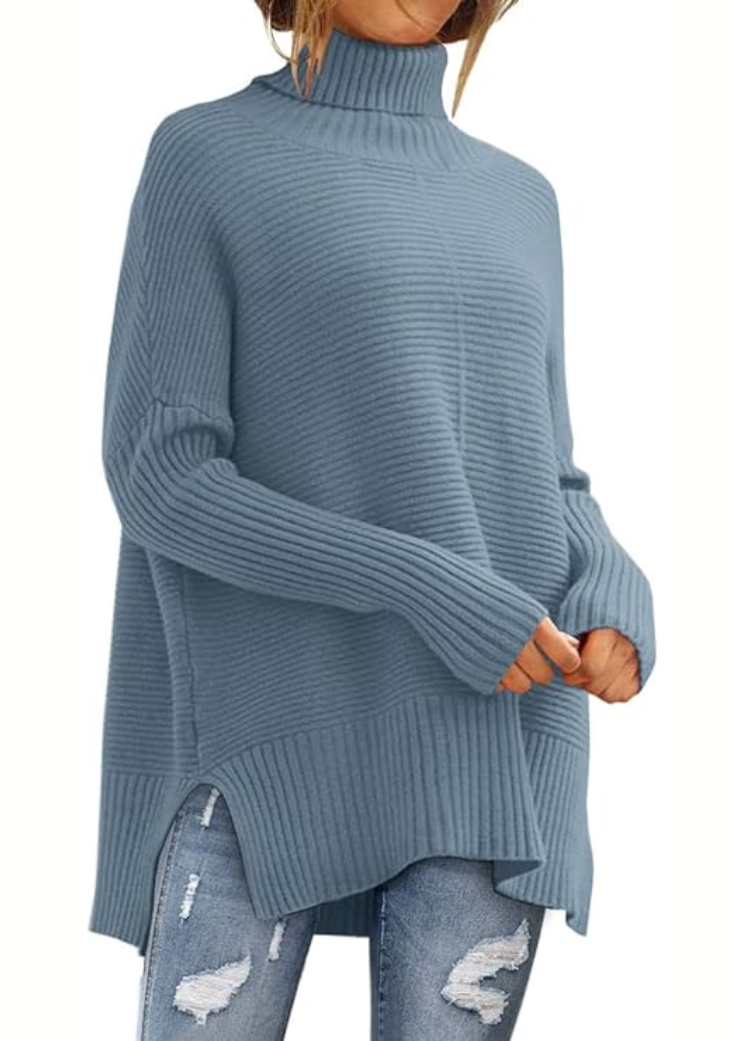 Anna - Behagelig rullekravesweater til efteråret