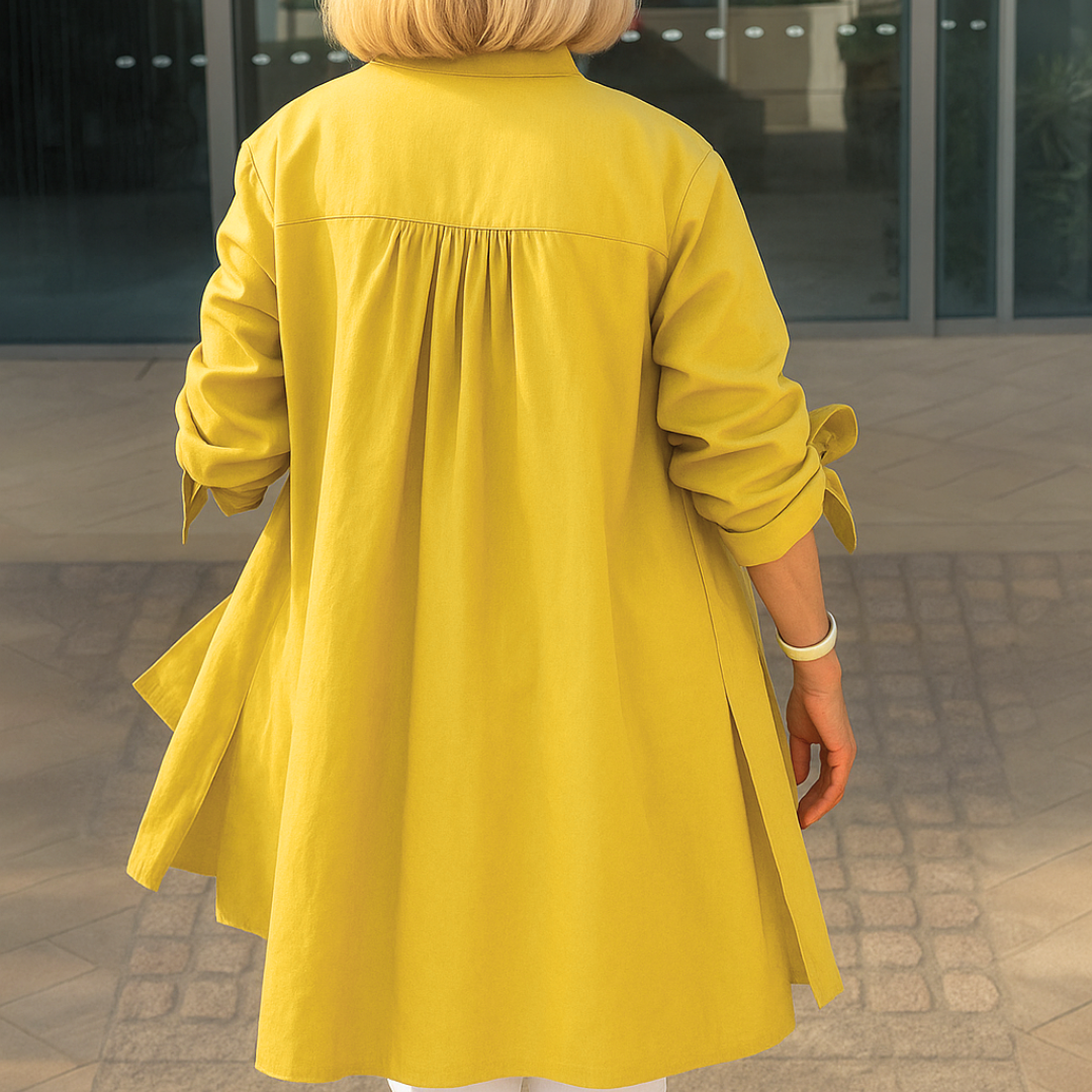 Louise - Elegant bluse med bindeærmer