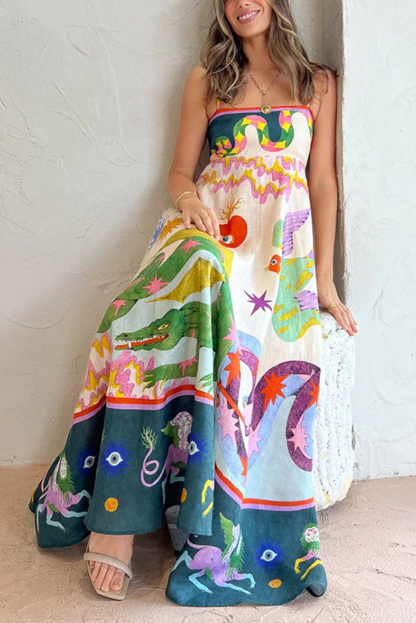 Angeline - Elegant lang kjole