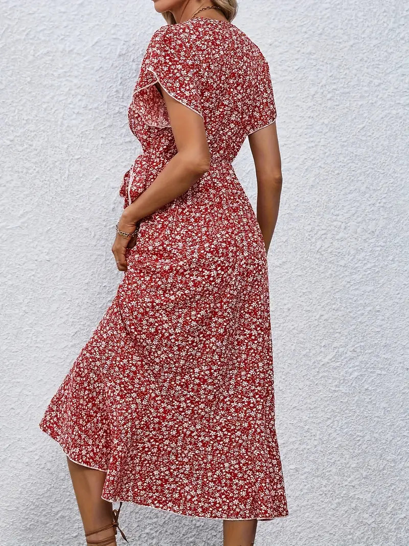 Miriam - Elegant blomstret kjole