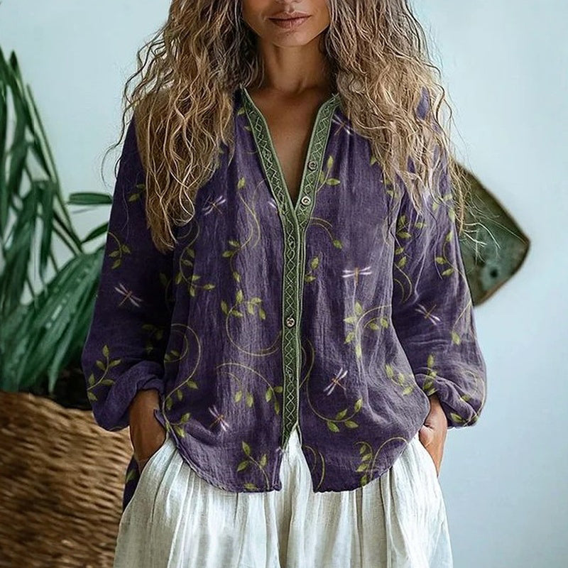 Brianna - Elegant vintagebluse