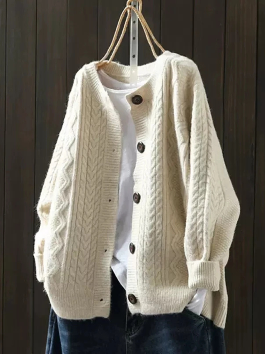 Doris - Elegant Strikket Cardigan
