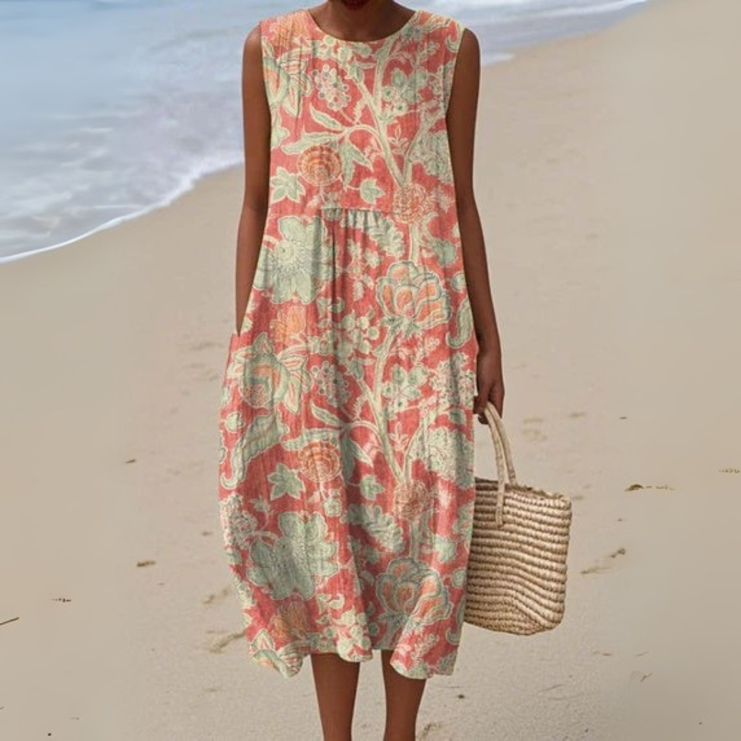 Ellis - Vintagekjole med blomster