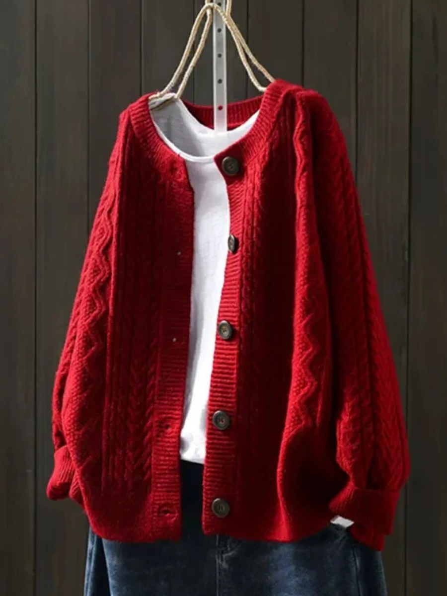 Doris - Elegant Strikket Cardigan
