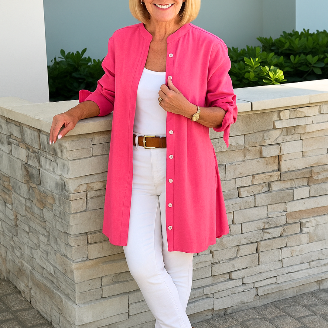 Louise - Elegant bluse med bindeærmer