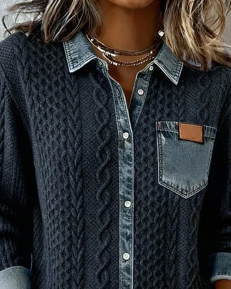 Simone - Fræk Denimskjorte